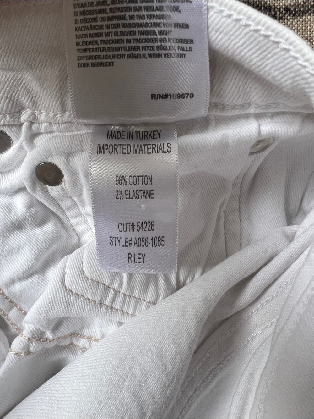 Agolde Riley Jeans white - Picture 8 of 8